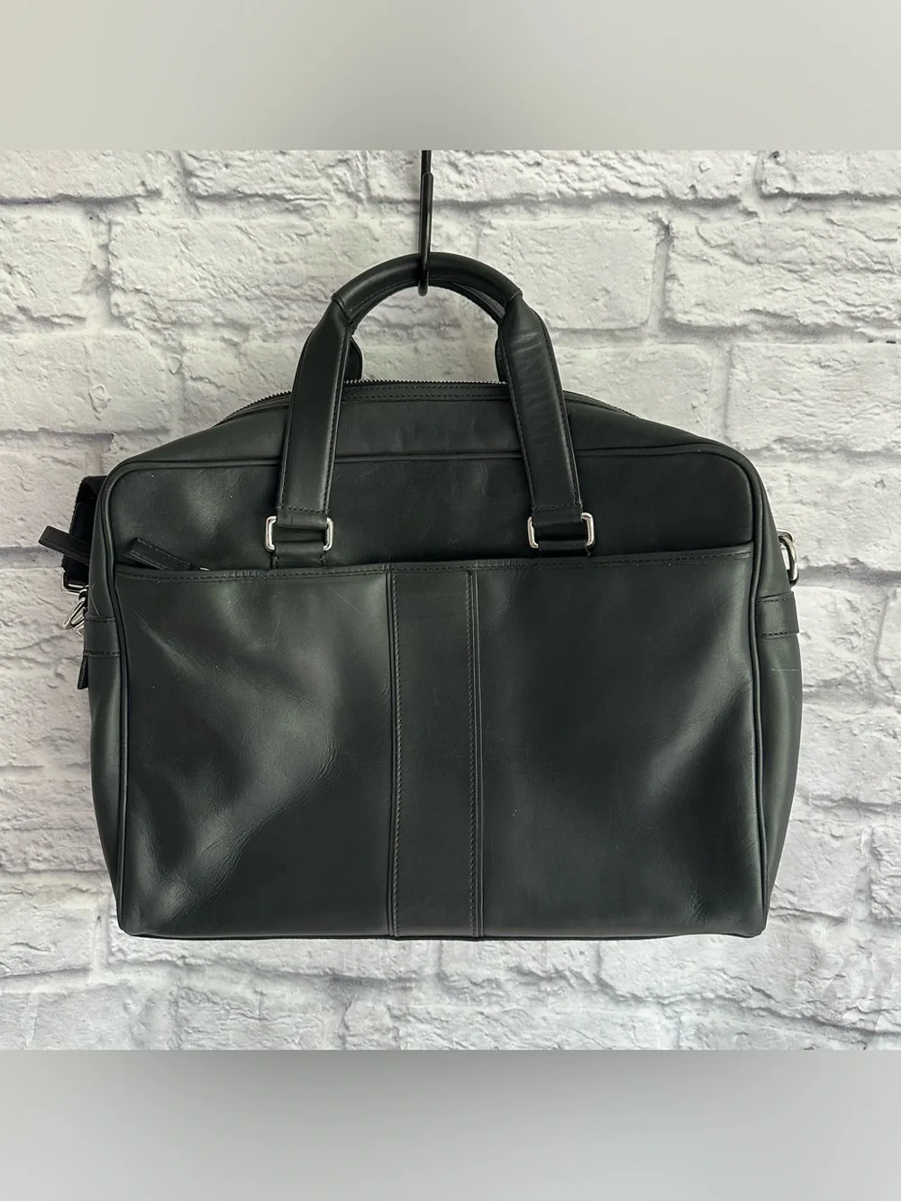 VINTAGE PREOWNED COACH LAPTOP BAG LEATHER WITH STRAP UTILITY BAG WORKWEAR OFFICE